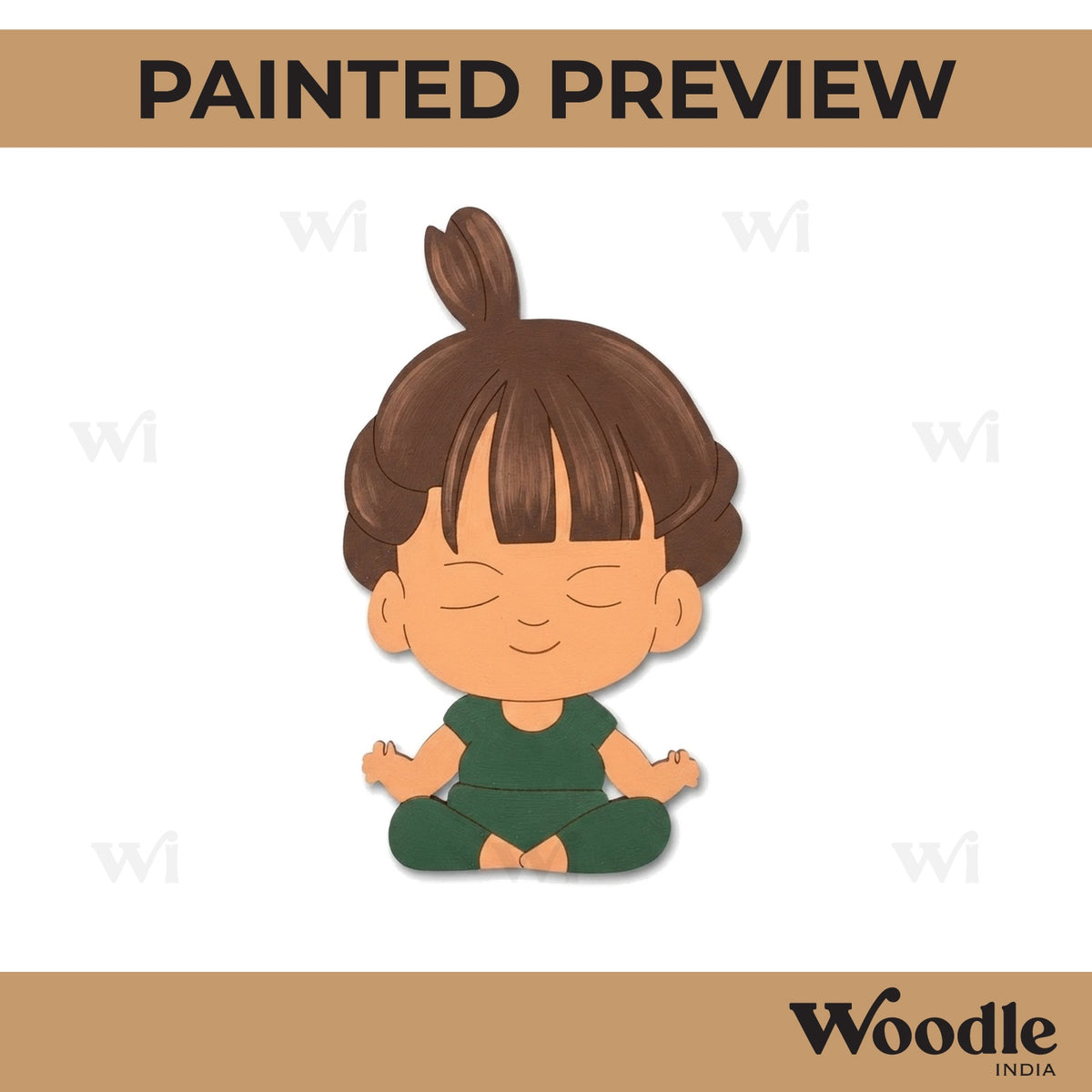 Yoga Girl Pre Marked MDF Design 4