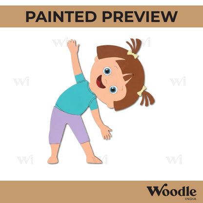 Yoga Girl Pre Marked MDF Design 5