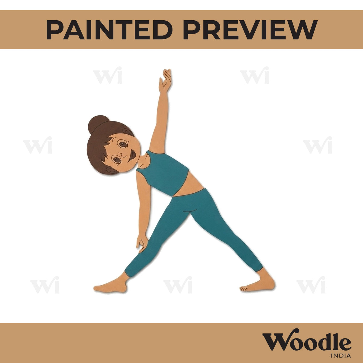 Yoga Girl Pre Marked MDF Design 9