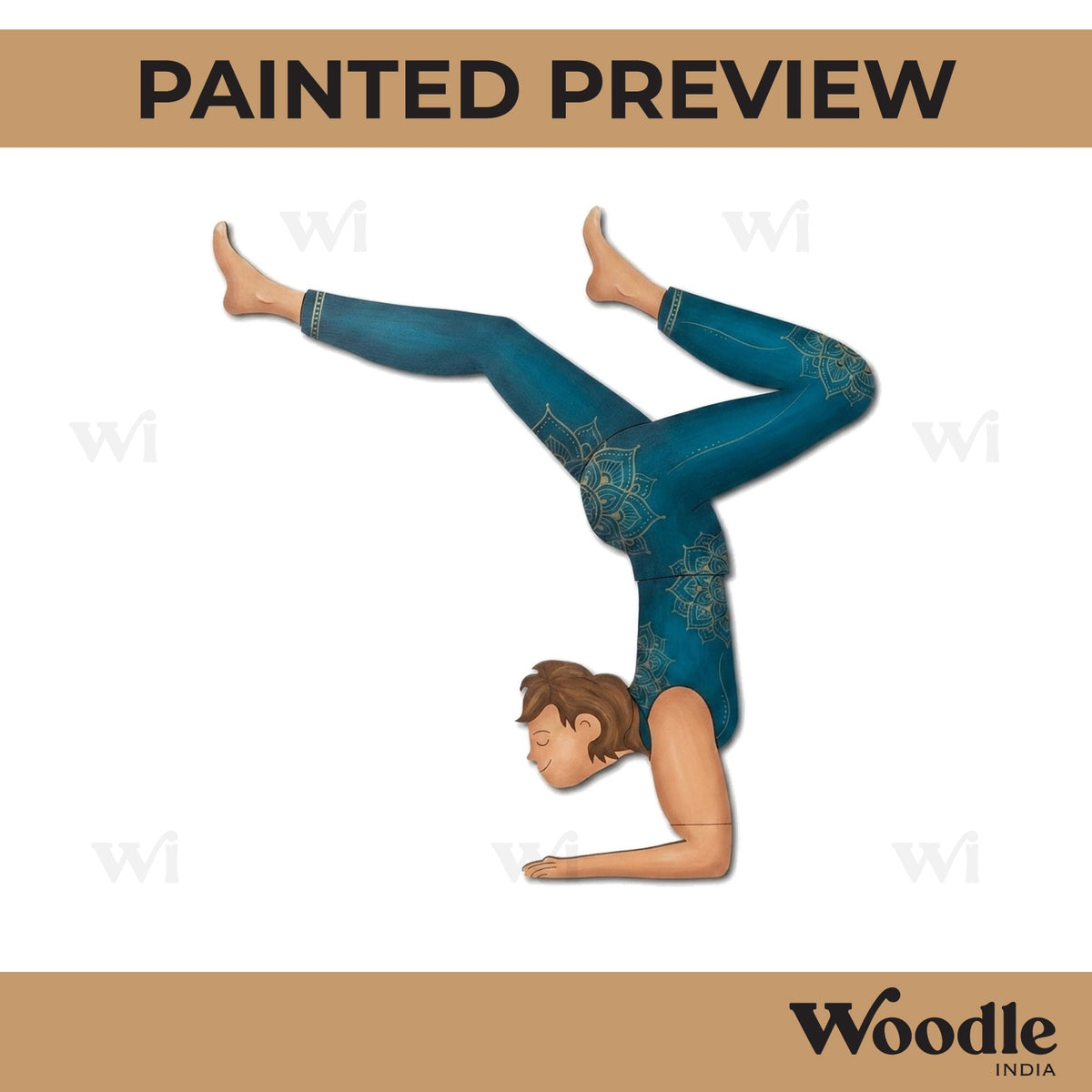 Yoga Man Pre Marked MDF Design 1