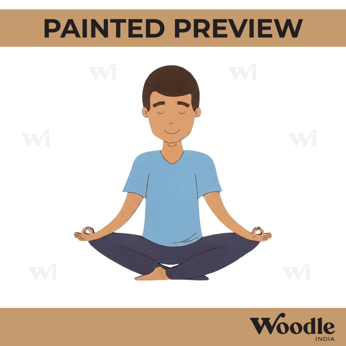 Yoga Man Pre Marked MDF Design 2