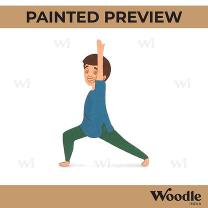 Yoga Man Pre Marked MDF Design 3