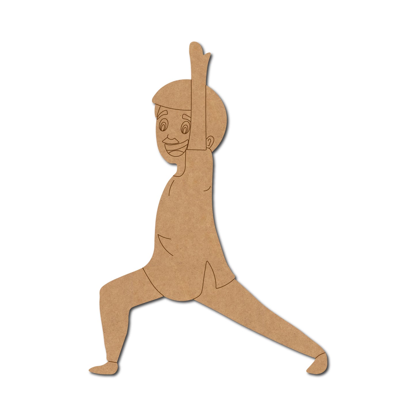 Yoga Man Pre Marked MDF Design 3