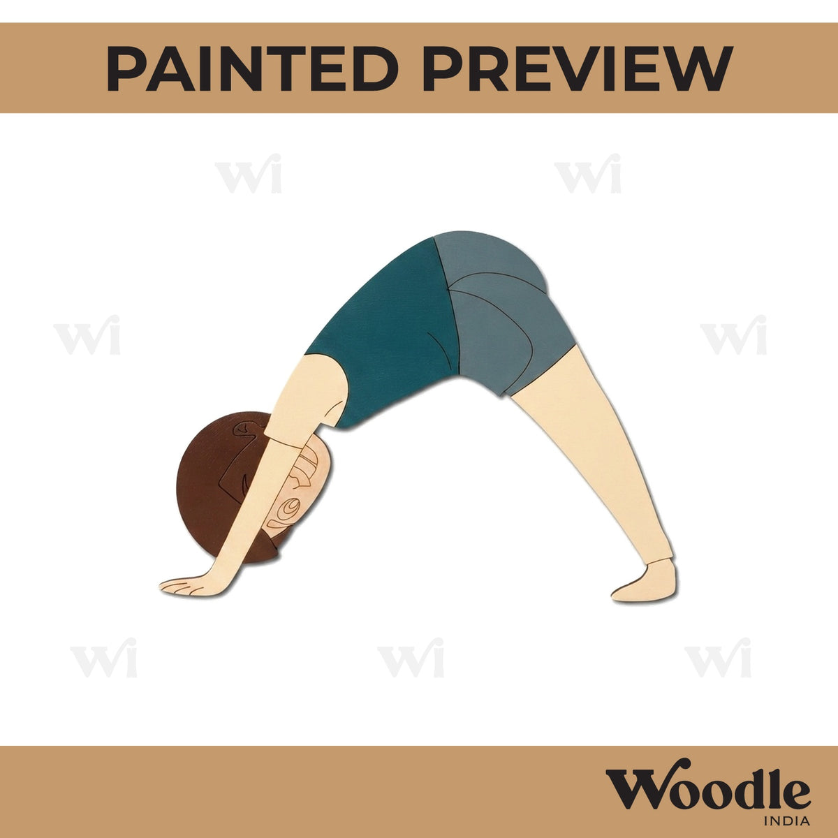 Yoga Man Pre Marked MDF Design 4