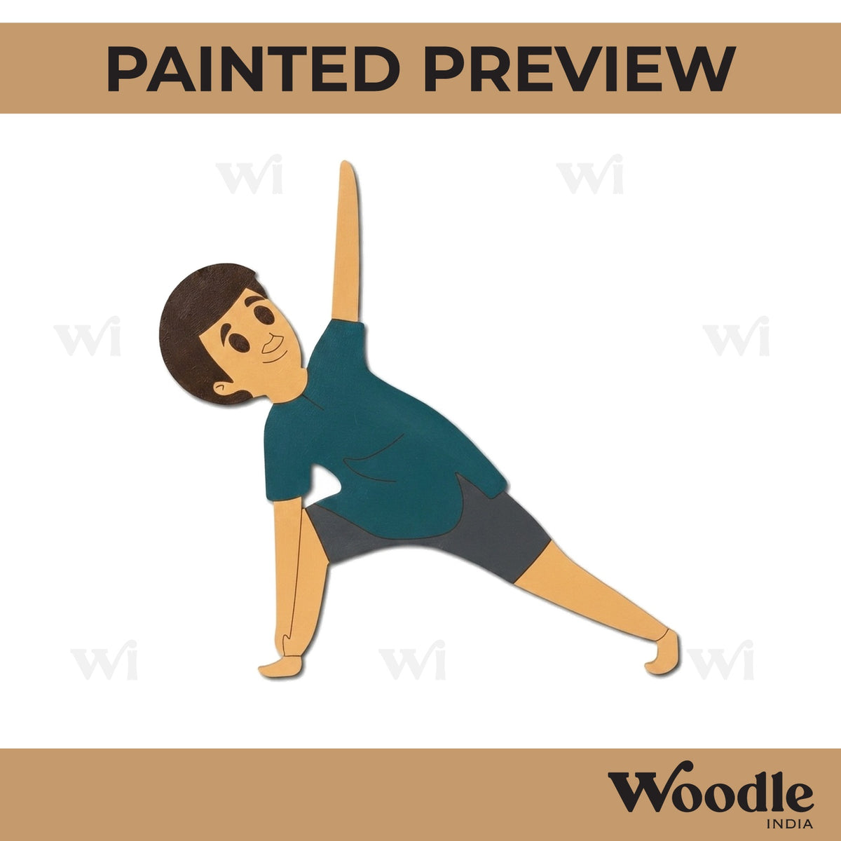Yoga Man Pre Marked MDF Design 5