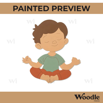 Yoga Boy Pre Marked MDF Design 6
