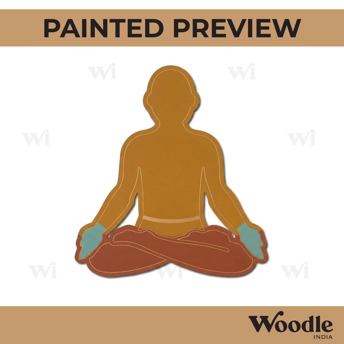 Yoga Pose Pre Marked MDF Design 1