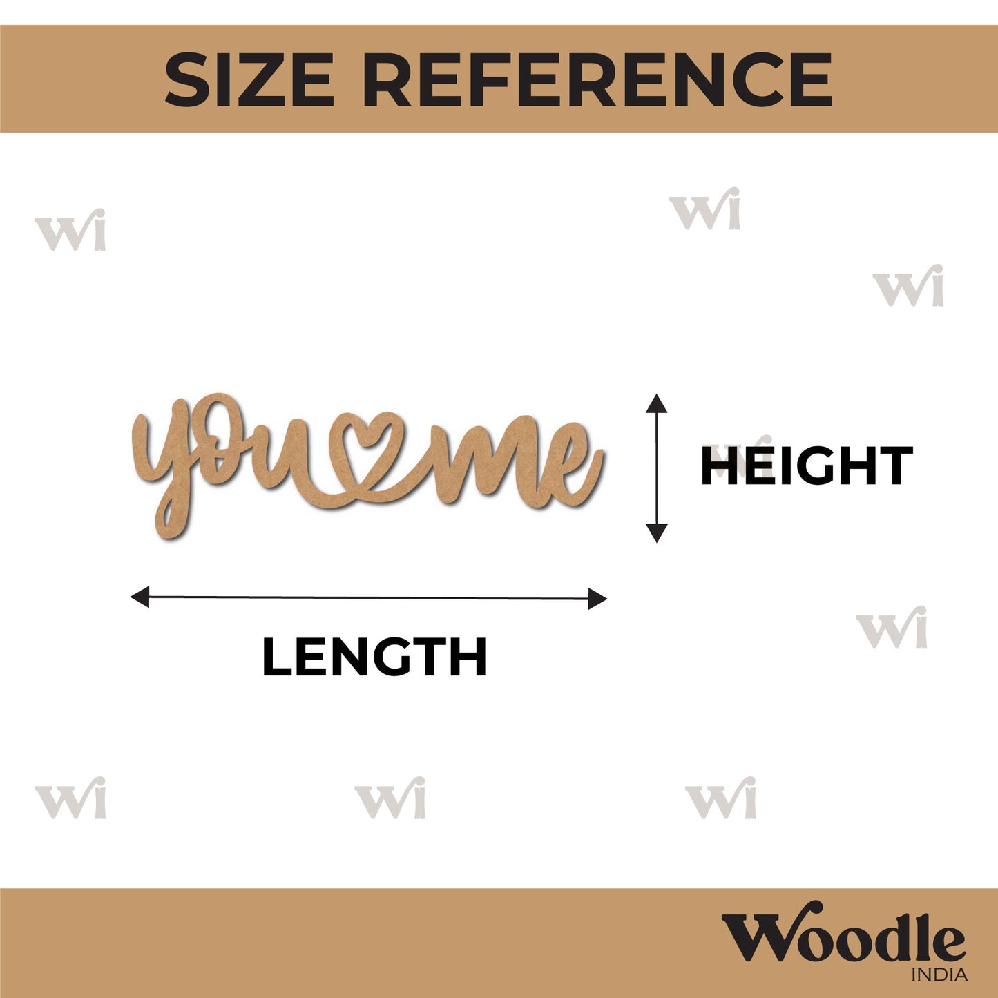 You Love Me Cutout MDF Design 1