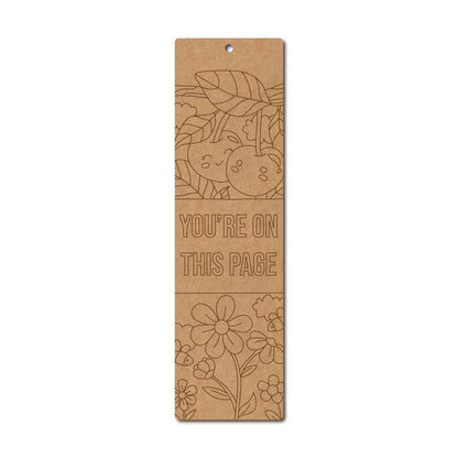 You're On This Page Bookmark Pre Marked MDF Design 1