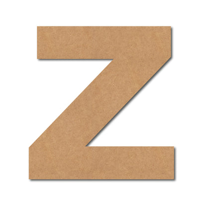Alphabet Z Monogram Cutout MDF Design 1