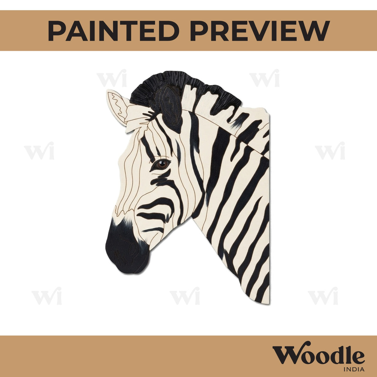 Zebra Pre Marked MDF Design 1