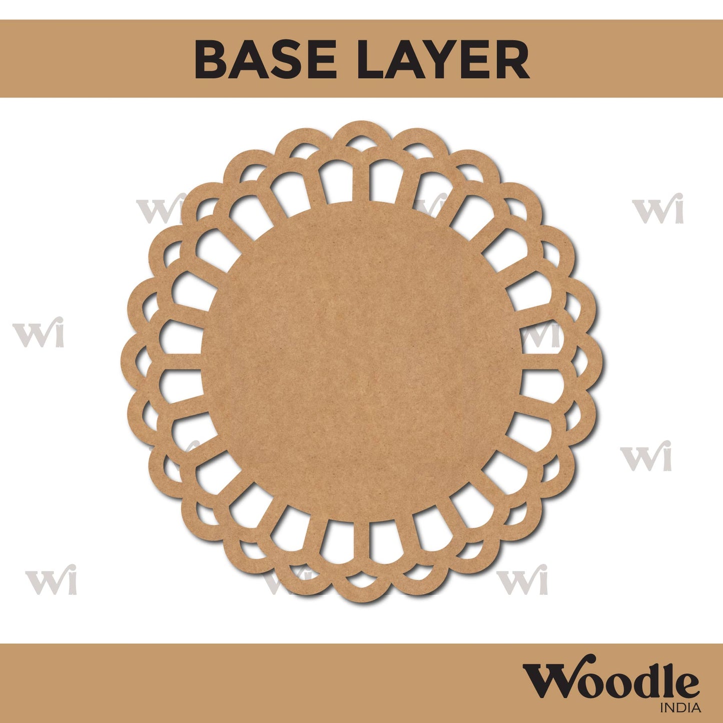 Diya Tealight Holder MDF Design 60