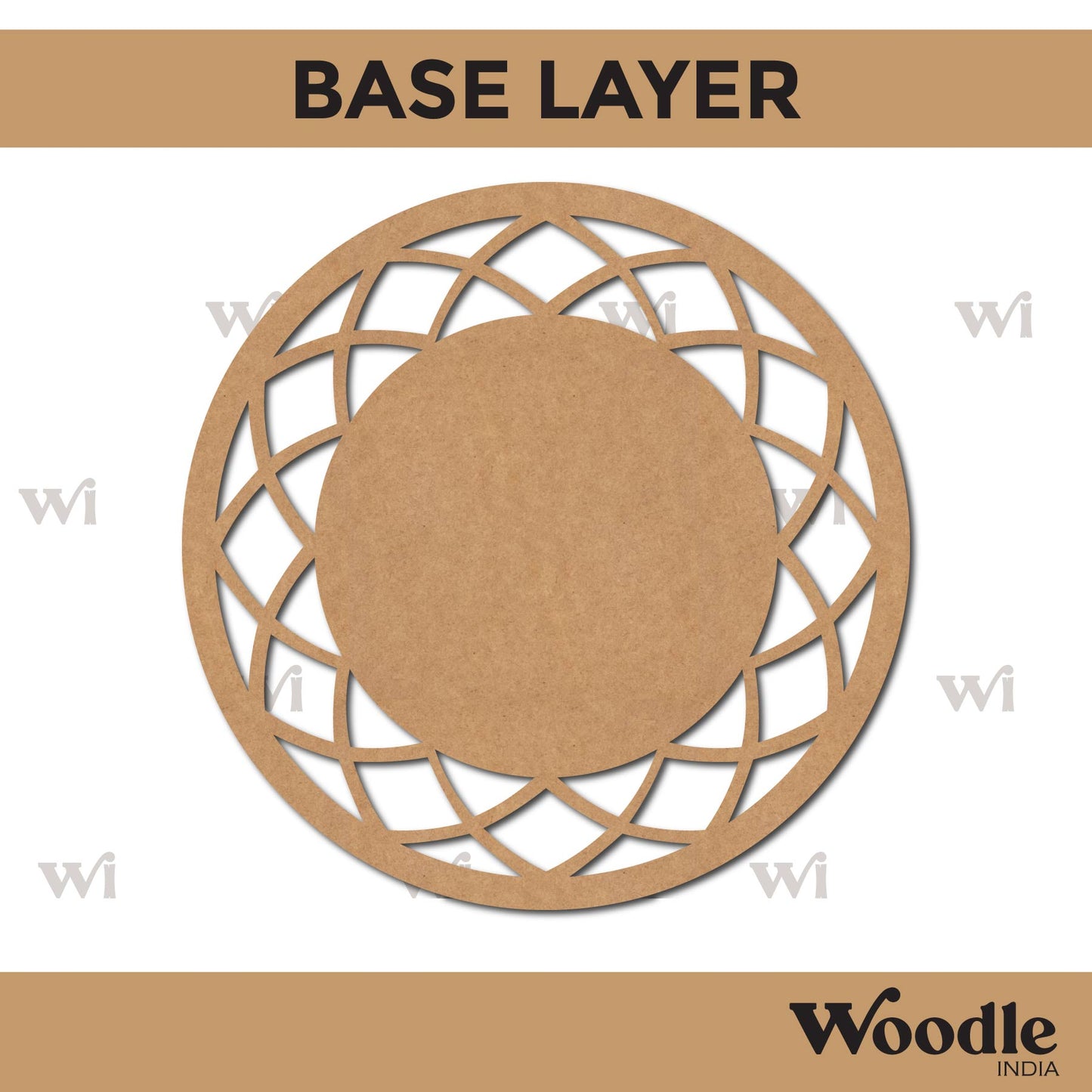 Diya Tealight Holder MDF Design 63