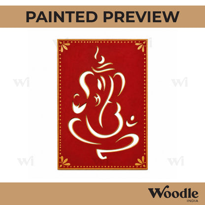 Ganesha Base Cutout MDF Design 9