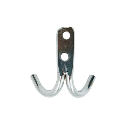 J Type Two Hook Stainless Steel Silver