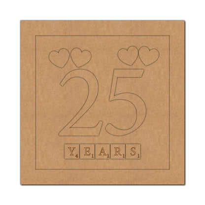 Anniversary Frame MDF Design 1